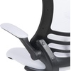 image:imageFlash Furniture Kelista MidBack Swivel Office Chair with Adjustable Seat Height Ergonomic Mesh Desk Chair with LeatherSoft Seat BlackWhite Mesh