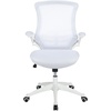 image:imageFlash Furniture Kelista MidBack Swivel Office Chair with Adjustable Seat Height Ergonomic Mesh Desk Chair with LeatherSoft Seat BlackWhite MeshWhite Frame