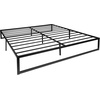 image:imageFlash Furniture Lana 14 Inch Metal Platform Bed Frame  No Box Spring Needed with Steel Slat Support and Quick Lock Functionality TwinKing