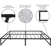 image:imageFlash Furniture Lana 14 Inch Metal Platform Bed Frame  No Box Spring Needed with Steel Slat Support and Quick Lock Functionality TwinQueen