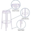 image:imageFlash Furniture Laney 2975 High Transparent Barstool