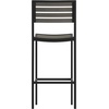 image:imageFlash Furniture Lark Commercial Grade Bar Height Stool AllWeather Outdoor Bar Stool with Faux Wood Poly Resin Slats and Aluminum Frame TeakGray Wash