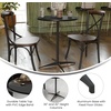 image:imageFlash Furniture Lars Black 24 Round Wood Cocktail Table with 30 and 42 ColumnsBlack