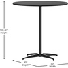 image:imageFlash Furniture Lars Black 24 Round Wood Cocktail Table with 30 and 42 ColumnsBlack