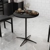image:imageFlash Furniture Lars Black 24 Round Wood Cocktail Table with 30 and 42 ColumnsBlack