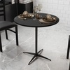 image:imageFlash Furniture Lars Black 24 Round Wood Cocktail Table with 30 and 42 ColumnsBlack