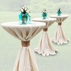 image:imageFlash Furniture Lars Black 24 Round Wood Cocktail Table with 30 and 42 ColumnsNatural