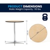 image:imageFlash Furniture Lars Black 24 Round Wood Cocktail Table with 30 and 42 ColumnsNatural