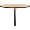 image:imageFlash Furniture Lars Black 24 Round Wood Cocktail Table with 30 and 42 ColumnsNatural