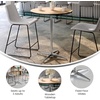 image:imageFlash Furniture Lars Black 24 Round Wood Cocktail Table with 30 and 42 ColumnsNatural