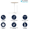 image:imageFlash Furniture Lars Black 24 Round Wood Cocktail Table with 30 and 42 ColumnsNatural