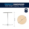 image:imageFlash Furniture Lars Black 24 Round Wood Cocktail Table with 30 and 42 ColumnsNatural