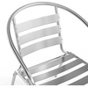 image:imageFlash Furniture Lila Commercial Aluminum IndoorOutdoor Restaurant Stack Chair with Triple Slat Back and ArmsSet of 1