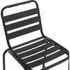 image:imageFlash Furniture Lila Commercial Black IndoorOutdoor Restaurant Stack Stool with Triple Slat BackBlackBlack