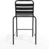 image:imageFlash Furniture Lila Commercial Black IndoorOutdoor Restaurant Stack Stool with Triple Slat BackBlackBlack