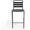 image:imageFlash Furniture Lila Commercial Black IndoorOutdoor Restaurant Stack Stool with Triple Slat BackBlackBlack
