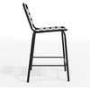 image:imageFlash Furniture Lila Commercial Black IndoorOutdoor Restaurant Stack Stool with Triple Slat BackBlackBlack