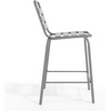 image:imageFlash Furniture Lila Commercial Black IndoorOutdoor Restaurant Stack Stool with Triple Slat BackBlackSilver