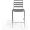 image:imageFlash Furniture Lila Commercial Black IndoorOutdoor Restaurant Stack Stool with Triple Slat BackBlackSilver