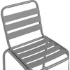 image:imageFlash Furniture Lila Commercial Black IndoorOutdoor Restaurant Stack Stool with Triple Slat BackBlackSilver