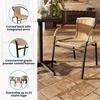 image:imageFlash Furniture Lila Modern Rattan IndoorOutdoor Stackable Dining Chairs Stacking Rattan Bistro Chairs for Patio or Restaurant Set of 4 BrownBeige