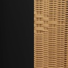 image:imageFlash Furniture Lila Modern Rattan IndoorOutdoor Stackable Dining Chairs Stacking Rattan Bistro Chairs for Patio or Restaurant Set of 4 BrownBeige