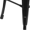 image:imageFlash Furniture Lily 24 High Backless Orange Metal Counter Height Stool with Square Wood Seat Pack of 1Black