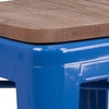 image:imageFlash Furniture Lily 24 High Backless Orange Metal Counter Height Stool with Square Wood Seat Pack of 1Blue