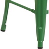 image:imageFlash Furniture Lily 24 High Backless Orange Metal Counter Height Stool with Square Wood Seat Pack of 1Green