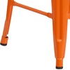 image:imageFlash Furniture Lily 24 High Backless Orange Metal Counter Height Stool with Square Wood Seat Pack of 1Orange