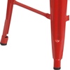 image:imageFlash Furniture Lily 24 High Backless Orange Metal Counter Height Stool with Square Wood Seat Pack of 1Red
