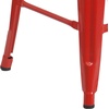 image:imageFlash Furniture Lily 24 High Backless Orange Metal Counter Height Stool with Square Wood Seat Pack of 1Red
