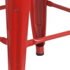 image:imageFlash Furniture Lily 24 High Backless Orange Metal Counter Height Stool with Square Wood Seat Pack of 1Red
