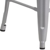 image:imageFlash Furniture Lily 24 High Backless Orange Metal Counter Height Stool with Square Wood Seat Pack of 1Silver