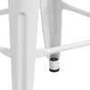 image:imageFlash Furniture Lily 24 High Backless Orange Metal Counter Height Stool with Square Wood Seat Pack of 1White