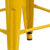 image:imageFlash Furniture Lily 24 High Backless Orange Metal Counter Height Stool with Square Wood Seat Pack of 1Yellow