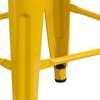 image:imageFlash Furniture Lily 24 High Backless Orange Metal Counter Height Stool with Square Wood Seat Pack of 1Yellow