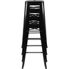 image:imageFlash Furniture Lily 30 High Metal Indoor Bar Stool in Teal  Stackable Set of 4Black