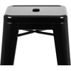 image:imageFlash Furniture Lily 30 High Metal Indoor Bar Stool in Teal  Stackable Set of 4Black