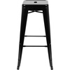 image:imageFlash Furniture Lily 30 High Metal Indoor Bar Stool in Teal  Stackable Set of 4Black