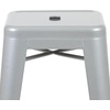 image:imageFlash Furniture Lily 30 High Metal Indoor Bar Stool in Teal  Stackable Set of 4Silver