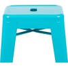 image:imageFlash Furniture Lily 30 High Metal Indoor Bar Stool in Teal  Stackable Set of 4Teal
