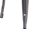 image:imageFlash Furniture Lincoln 30 High Backless Clear Coated Metal Barstool with Square Wood Seat4
