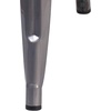image:imageFlash Furniture Lincoln 30 High Backless Clear Coated Metal Barstool with Square Wood Seat4