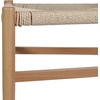 image:imageFlash Furniture Logan Commercial Wood Dining Chair YBack Style Stackable Design Solid Wood Frame Kraft Paper Seat Mortise and Tenon Set of 2 BlackNaturalOak FrameNatural Seat