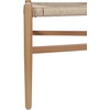 image:imageFlash Furniture Logan Commercial Wood Dining Chair YBack Style Stackable Design Solid Wood Frame Kraft Paper Seat Mortise and Tenon Set of 2 BlackNaturalOak FrameNatural Seat