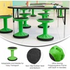 image:imageFlash Furniture Lucas Fixed Height Active Wobble Stool 14 Inch Seat Height Classroom Flexible Seating Elementary Wobble Chair for Kids Wiggle Seat for Sensory Kids BlueGreen