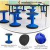 image:imageFlash Furniture Lucas Fixed Height Active Wobble Stool 14 Inch Seat Height Classroom Flexible Seating Elementary Wobble Chair for Kids Wiggle Seat for Sensory Kids BlueBlue
