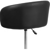 image:imageFlash Furniture Luis Contemporary Black Vinyl Adjustable Height Barstool with Barrel Back and Chrome BaseBlack Vinyl