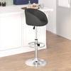 image:imageFlash Furniture Luis Contemporary Black Vinyl Adjustable Height Barstool with Barrel Back and Chrome BaseBlack Vinyl